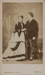 Paul Pavlovich Demidoff, 2e Prins van San Donato 1839-1885, met zijn vrouw, Maria..., 1863