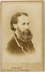 Portret van de cellist Karl Yulievich Davidov 1838-1889