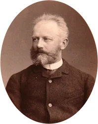 Portret van de componist Piotr Tsjaikovski (1840-1893)