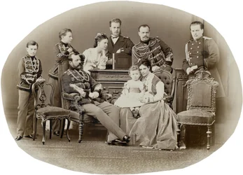 De familie van keizer Alexander II van Rusland