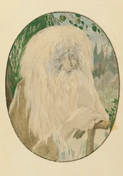 Leshy. Illustratie bij het gedicht Ruslan en Lyudmila van A. Poesjkin, 1921-1926
