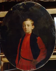 Portret van tsarevitsj Nicholas Alexandrovich van Rusland 1843-1865
