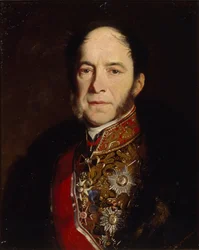 Portret van de generaal-admiraal Kondrati Kondratievich Stoffregen