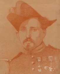 Portret van een Italiaanse soldaat