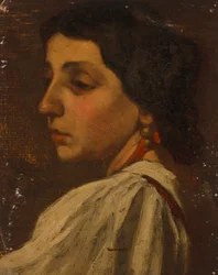 Vrouw in profiel