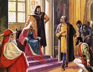 Amerigo Vespucci beeldde zich in dat hij verslagen van zijn reizen aan Koningin Isabella van Spanje gaf