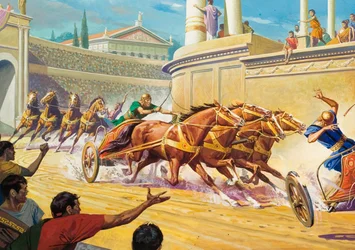 Wagenrace in het Circus Maximus