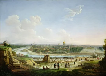 Algemeen Uitzicht op Parijs vanaf de Chaillot Heuvel, 1818