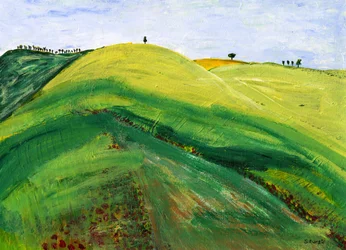 Rustig, glooiend landschap