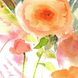 Zachte perzikbloesems