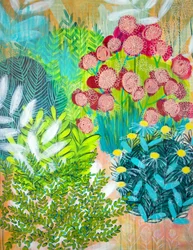 Levendige tuinbloemen