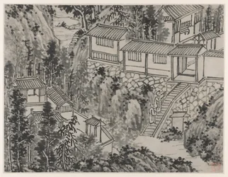 Twaalf uitzichten van Tiger Hill, Suzhou: Het dennenverblijf