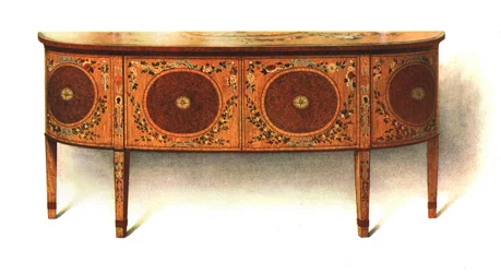 Geschilderd dressoir-commode, 1908