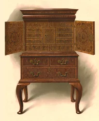 Notenhouten kast, 1906