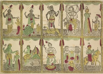 Das Avataras, Tien incarnaties van Vishnu, 1800s