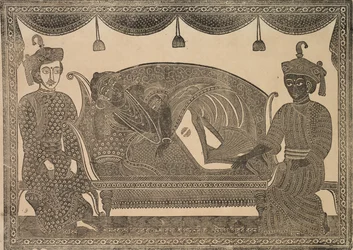 Kalighat schilderij, 1800s