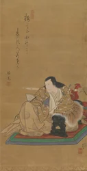 Portret van de acteur Arashi Rikan I, ca. 1812