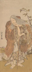 Ichikawa Danjuro V in de rol van Shiromasu-baba
