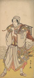 De acteur Danjuro III als een rondtrekkende handelaar, 1726-1792