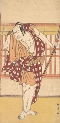 De acteur Nakamura Nakazo als een Kyokaku