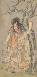 De vijfde Ichikawa Danjuro als een hofedelman Kuge, 1773