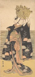 De Eerste Nakamura Nakazo in de Rol van de Geest van Shiragiku