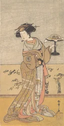 De eerste Nakamura Tomijuro in de rol van Shigenoi, 10e maand, 1777
