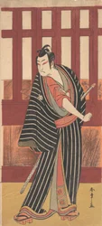 De Tweede Ishikawa Monosuke in de Rol van Karigane Bunshichi, 1782