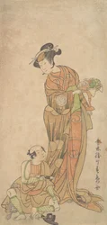 De tweede Yamashita Kinsaku in de rol van Shigenoi, zomer, 1772