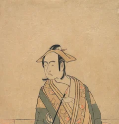 De derde Sawamura Sojuro in de rol van Soga no Juro, ca. 1779