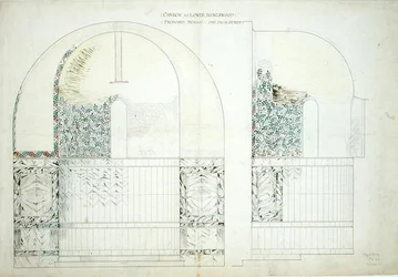 Ontwerp voor mozaïek voor de Kerk van de Wijsheid van God in Lower Kingswood
