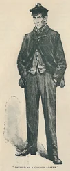 Gekleed als een gewone zwerver, 1892