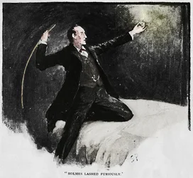 Holmes woedend geslagen, 1892