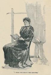 Ik las ongeveer tien minuten, 1892