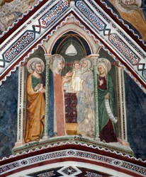 Presentatie in de tempel De Heilige Familie voor Symeon
