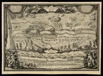 Bataille du Ter gewonnen door het leger van de koning onder bevel van Mar. hertog van Noailles op 27 mei 1694