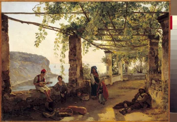 Landschap bij Sorrento aan de Amalfikust