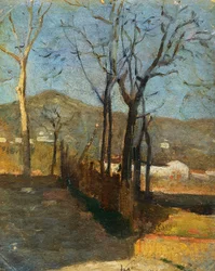 Uitzicht met bomen, Country Study drieluik