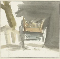 Boerenwagen, van achteren gezien