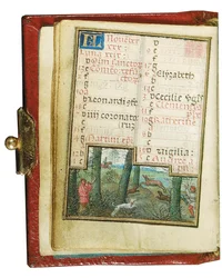 Folio uit een miniatuur Getijdenboek, gebruik van Rome, Brugge