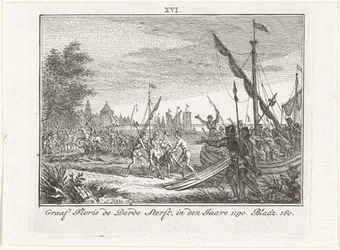 De dood van Floris III van Holland in Antiochië, 1784