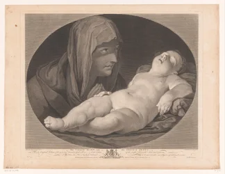 Maria bij slapende Christus