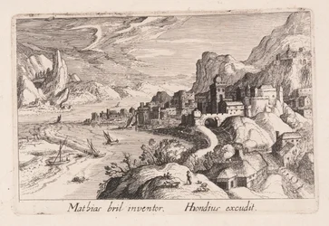 Rivierdal van de Alpen, uit Topographia Variarum Regionum