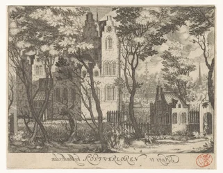 Gezicht op Huis Kostverloren nabij Amsterdam
