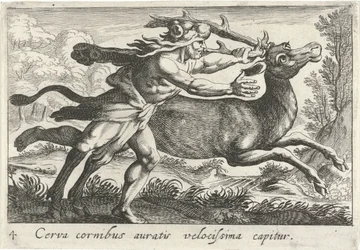 Hercules vangt de hinde van Cerynea