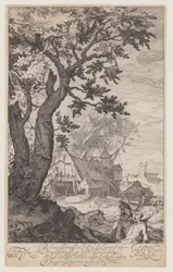 Landschap met boerderij