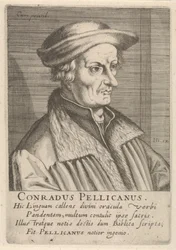 Portret van Conrad Pellican