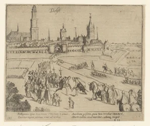 Truchsess wordt te Delft ontvangen, 1584