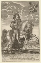 Frederik Willem I van Brandenburg - Portret van Frederik Willem (1620-1688), keurvorst van Brandenburg, hertog van Pruisen door Grimm, Simon (actief ca. 1680)