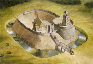 Helmsley Castle, North Yorkshire, 12e eeuw, ca. 1990-2010